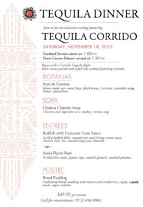 Q4 CL 181 Tequila Dinner 10-23