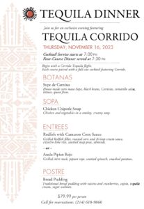 Q4 CL 301 Tequila Dinner 10-23