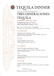 Q2 CL 301 Tequila Dinner 4-24